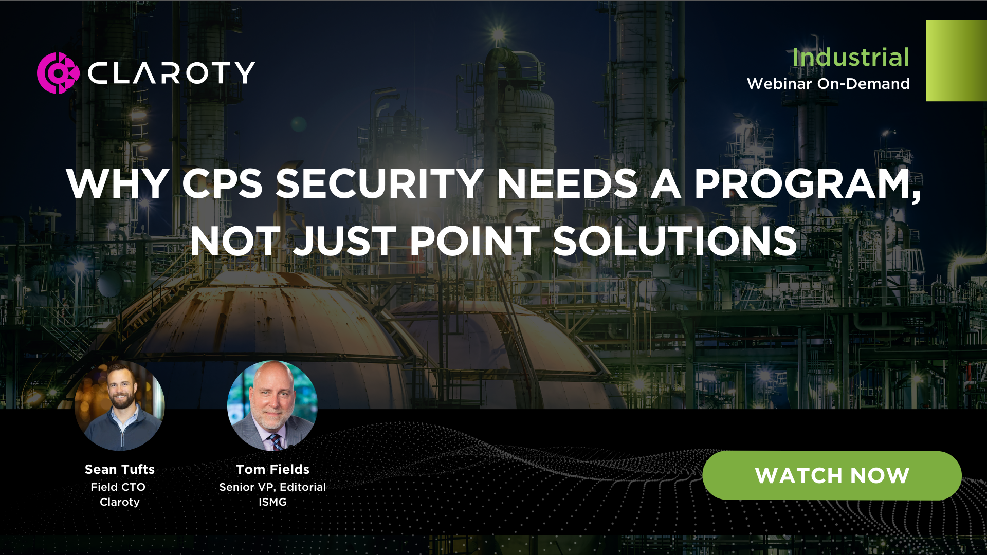 Why CPS Security Needs a Program, Not Just Point Solutions | Claroty